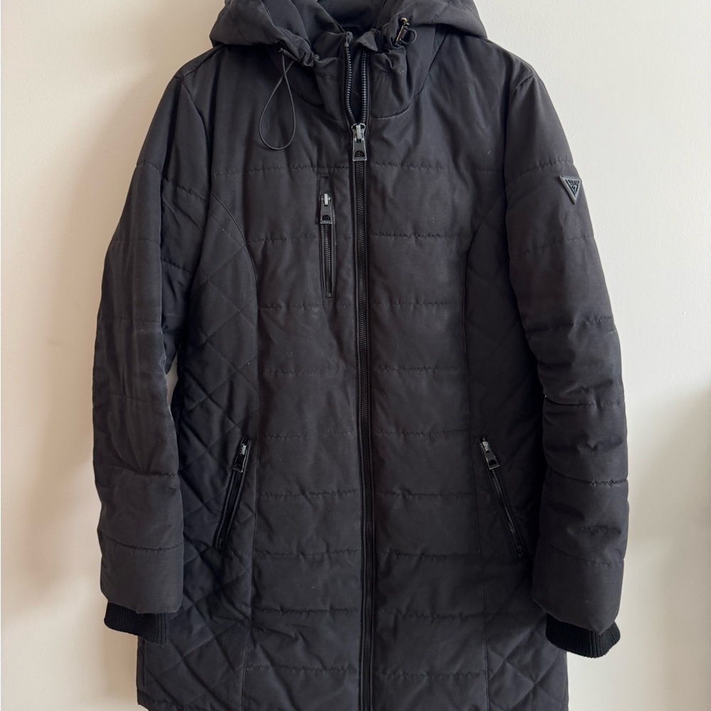 Guess Black Quilted Jacket